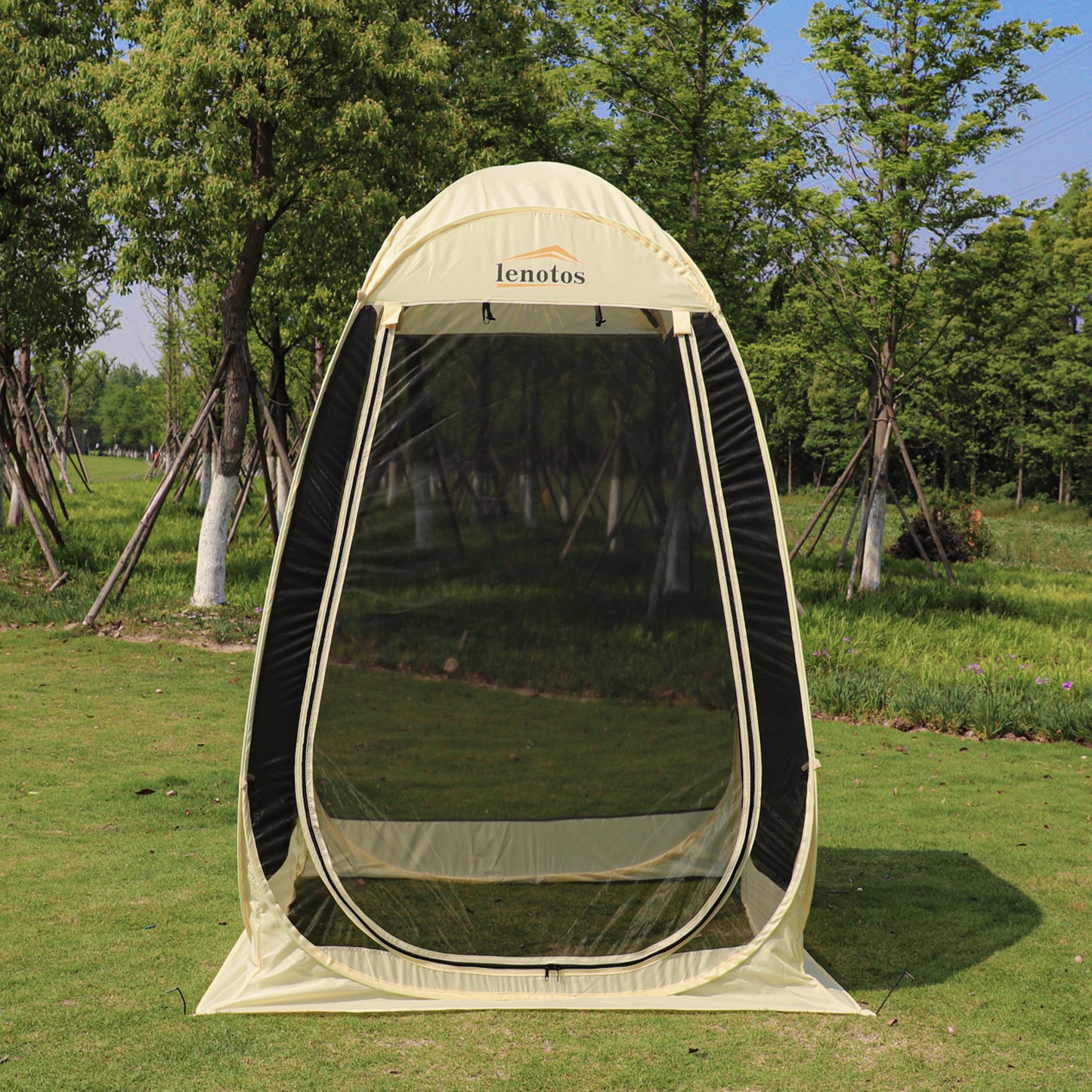 Pop Up Screen House, Outdoor Screen Tent for Camping, Screened Gazebo with Mosquito Netting, Carry Bag