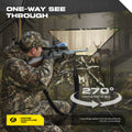 LENOTOS A-1006 hunter aiming through one-way see-through mesh window