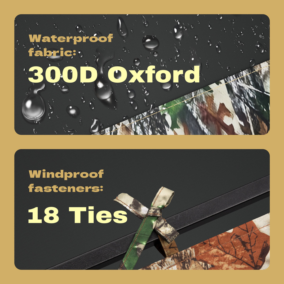 LENOTOS tree stand blind 300D Oxford waterproof fabric and 18 windproof ties