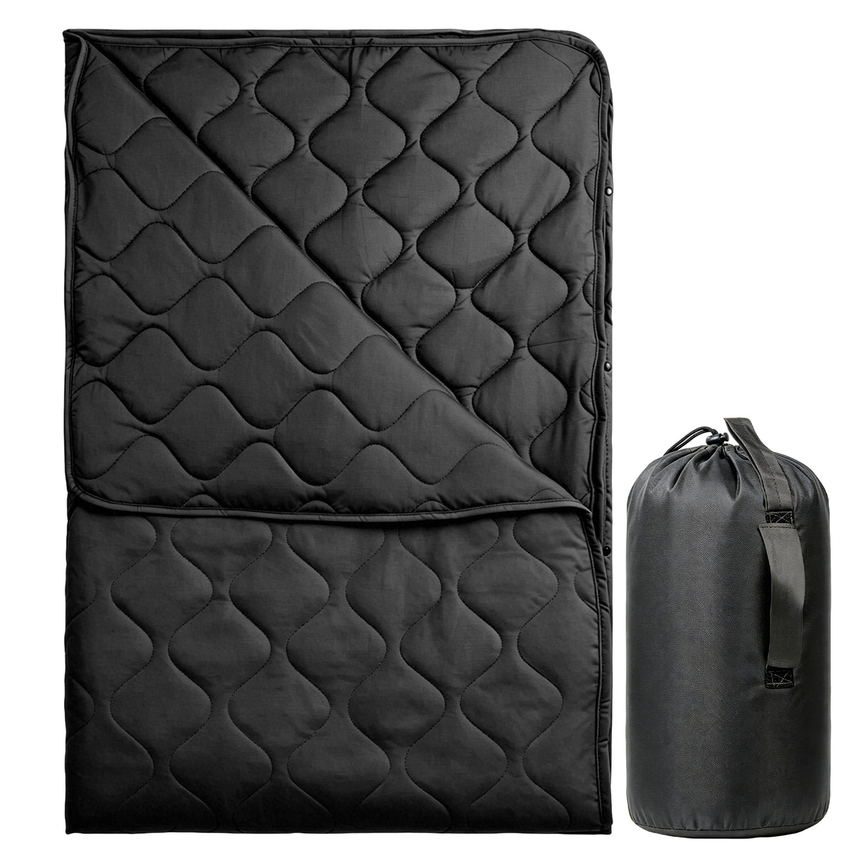Lenotos Woobie Blanket / Military Poncho Liner — Packable Quilted Cover