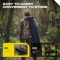 LENOTOS A-1019 packed blind carried as backpack or by hand in forest