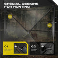 LENOTOS A-1010 noise-free sliding windows and silent hooks viewed from inside