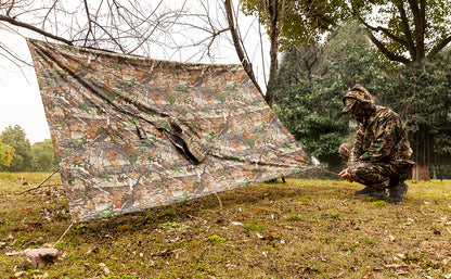 Lenotos 2-Panel Pop Up Ground Blind, Easy-Setup Hunting Blind for Deer, Turkey, Duck - Dry Grass Camo(A-1006)