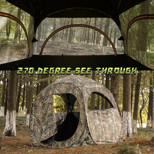 A Portable Ground Blind for One or Two Hunters