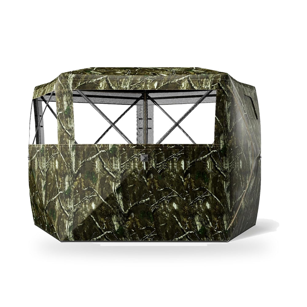 LENOTOS A-1010 5-sided pop-up hunting blind on white background
