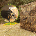 LENOTOS 2–3 person entry hunting blind interior view