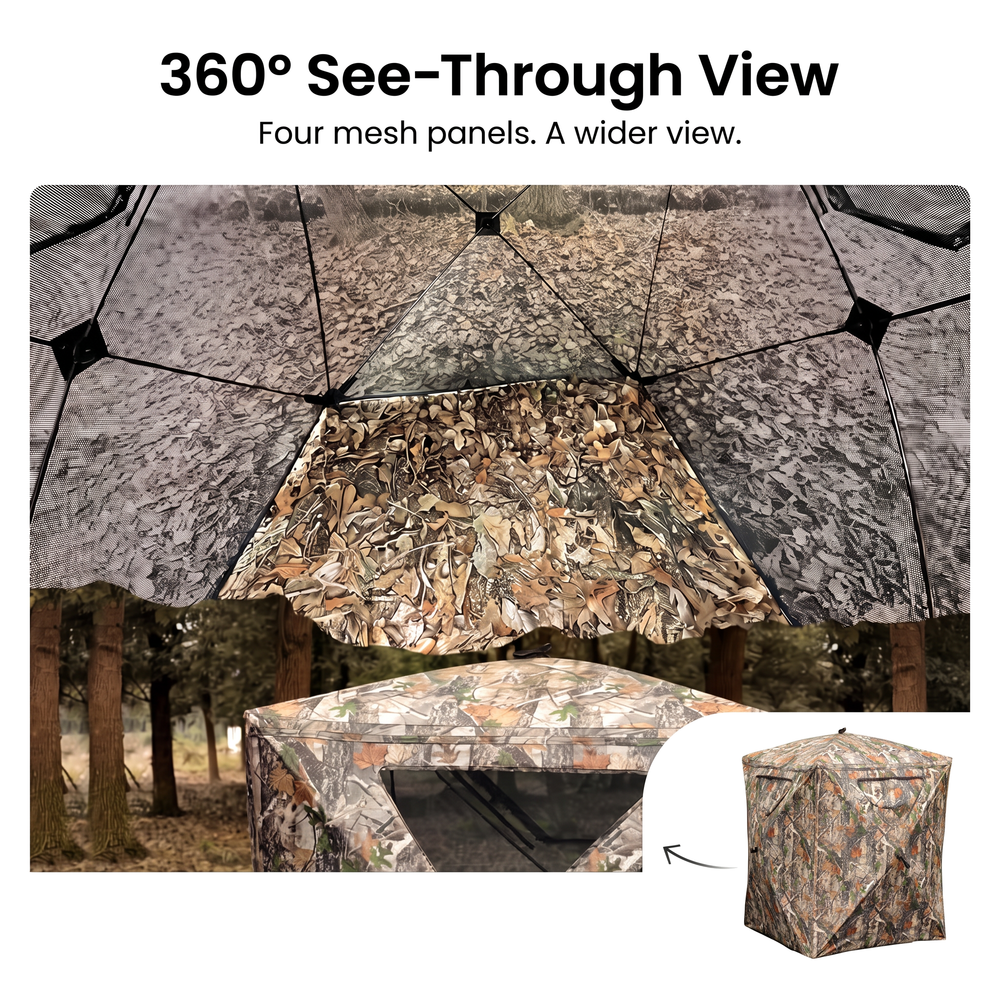 LENOTOS A-1008 360 degree view through four see-through mesh panels