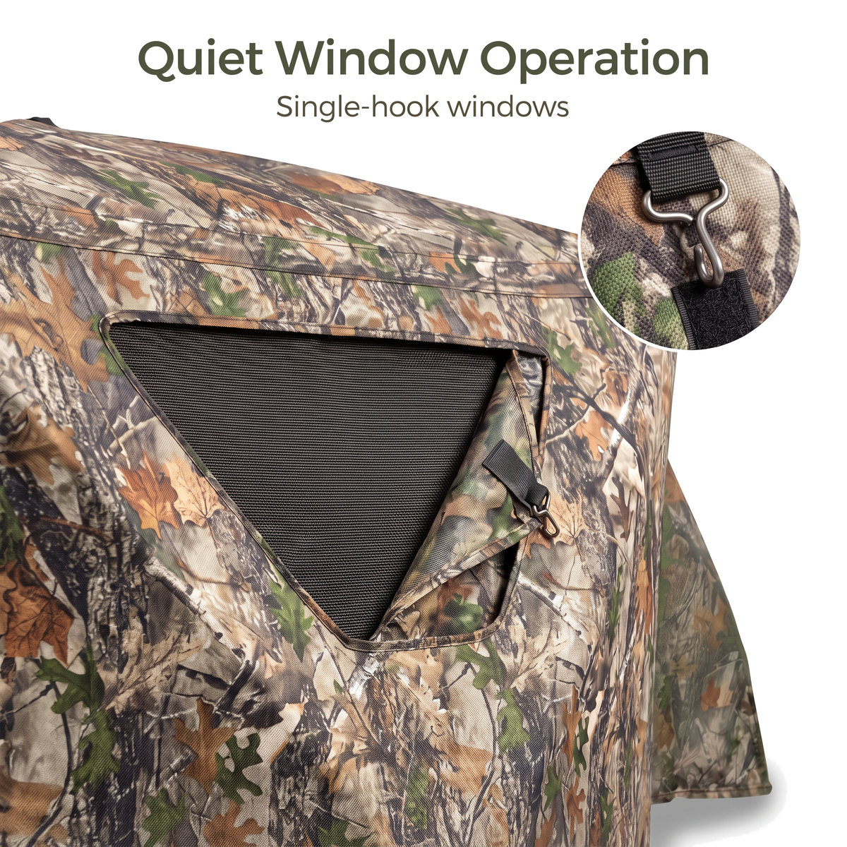 LENOTOS A-1008 Quiet single-hook window detail