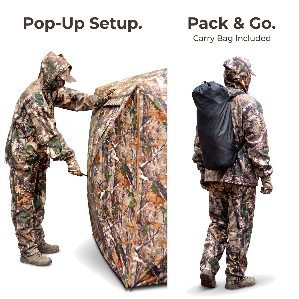 LENOTOS A-1008 Pop-up setup and included carry bag