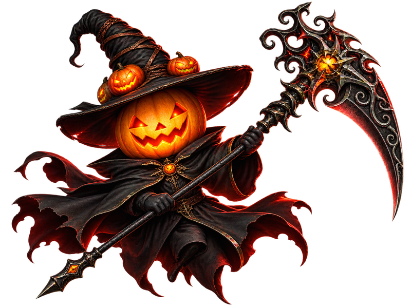 LENOTOS Halloween pumpkin wizard