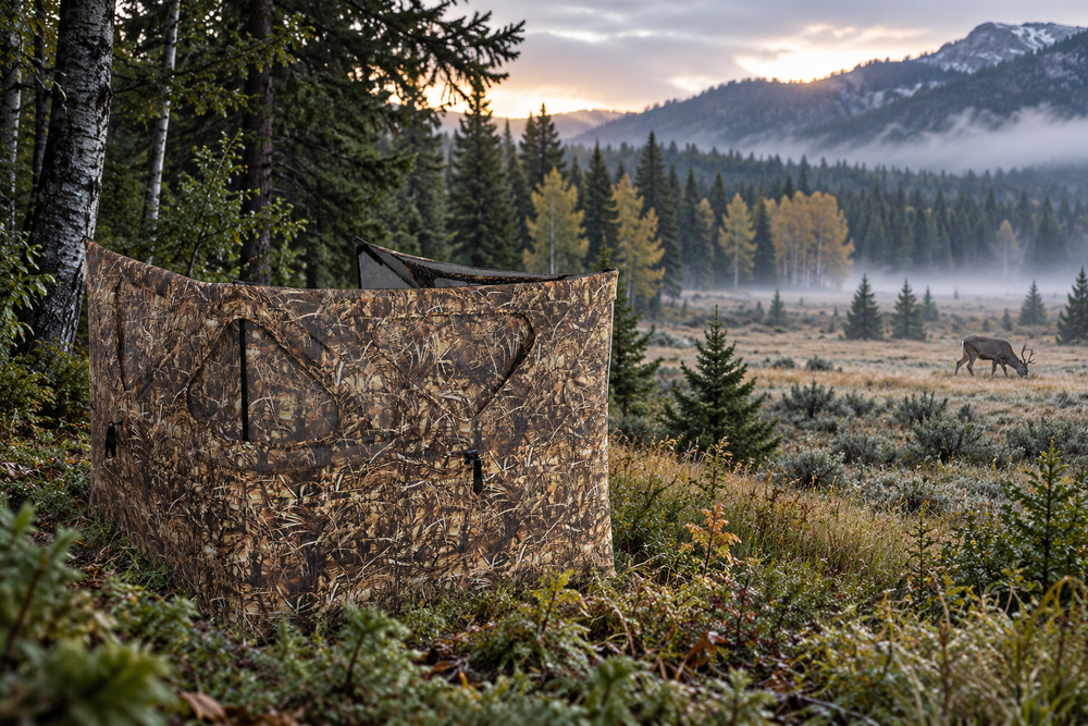 Lenotos Entry 3-Panel See-Through Pop-Up Hunting Blind — 2–3 Person, Budget
